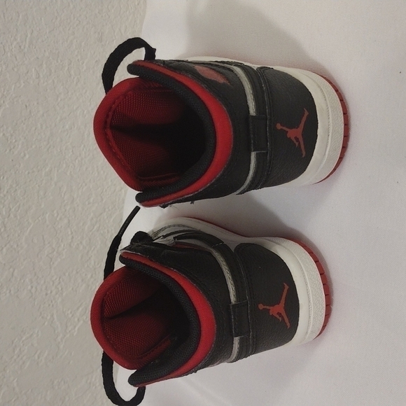 RARE Nike Jordan 1 retro mid phat silver and red Johnny Kilroy toddler size 4C - Picture 6 of 10